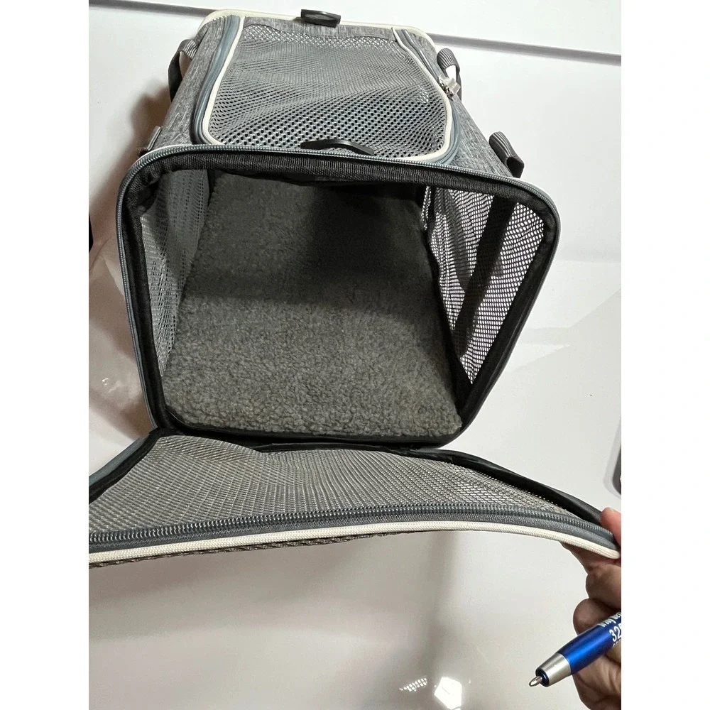 Petisfam Pet Carrier Dog Cat Soft Sided Mesh Breathable Travel no strap